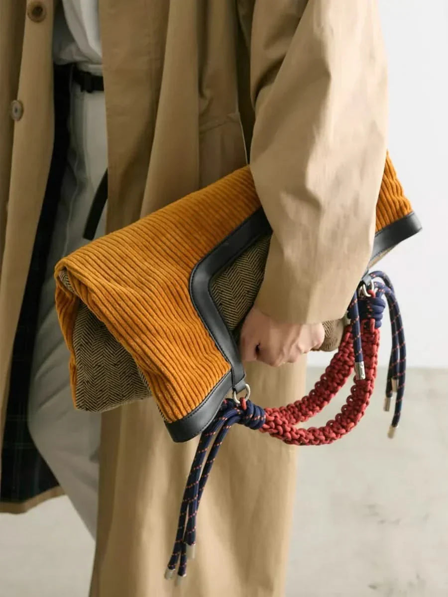 HARRISON | Tote bag with corduroy texture