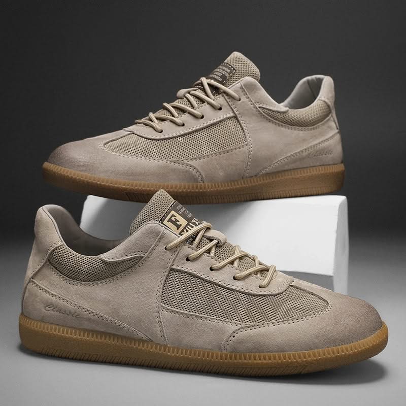 CALVINO | Leather sneaker with stitch detailing