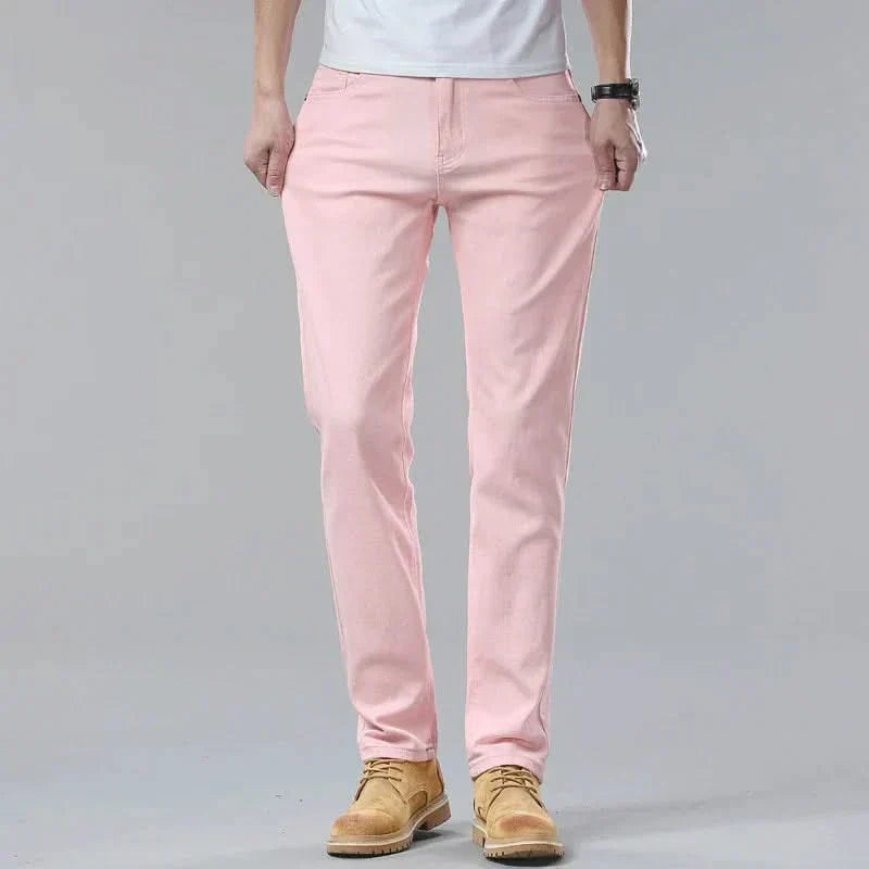 SARTORI | Stretch denim pants with colour