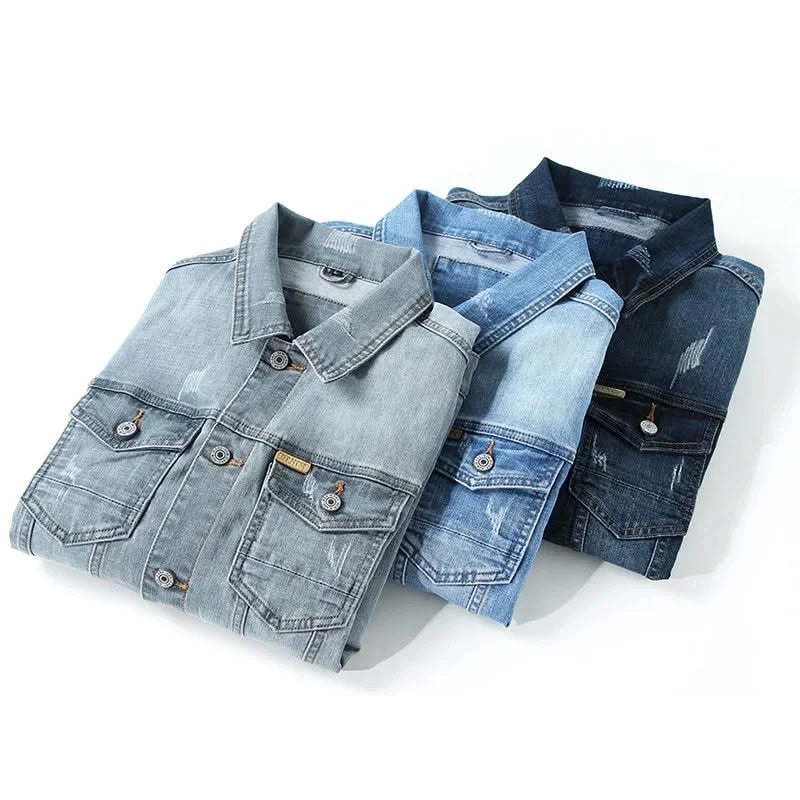 BILLY | Denim jacket with structured fit