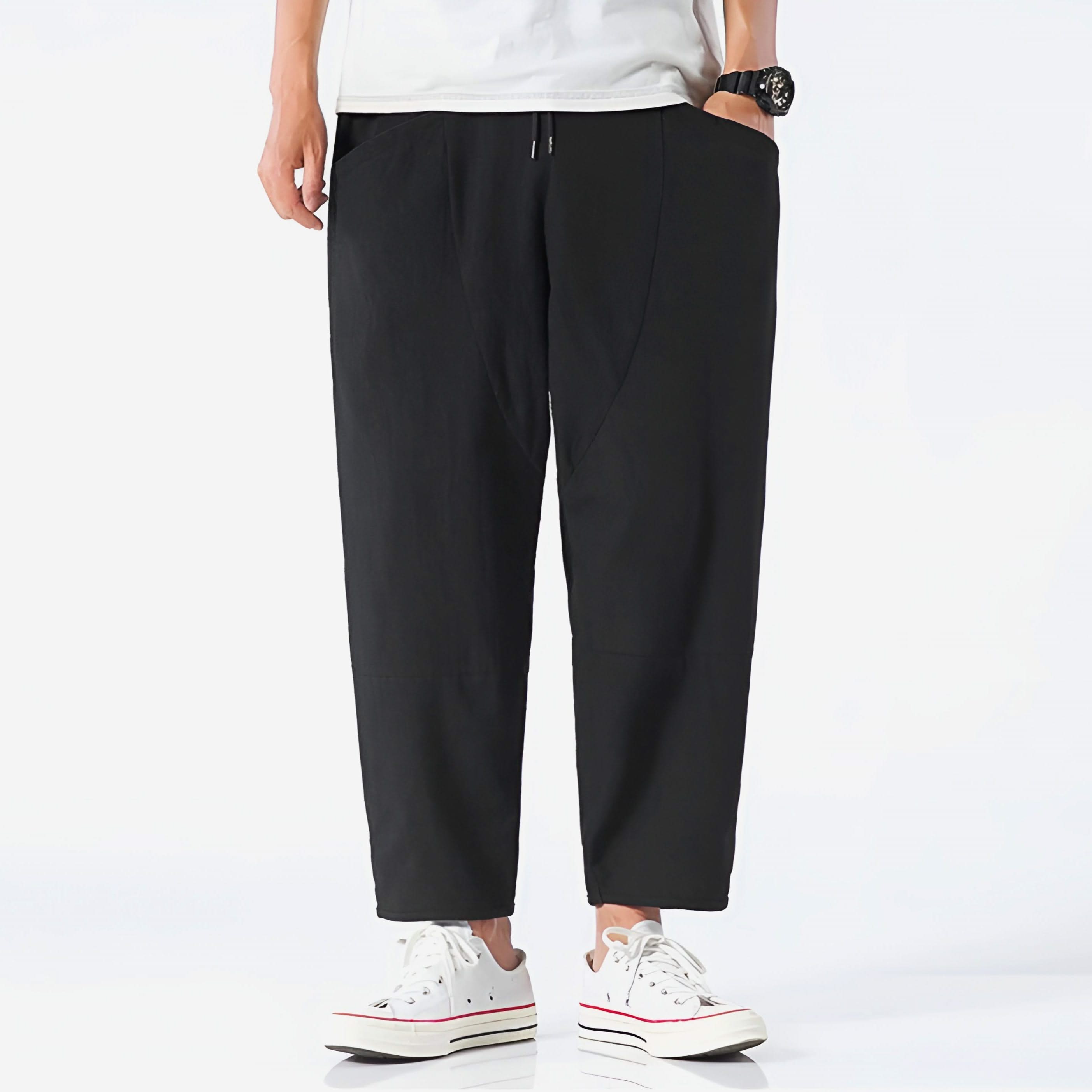 RILEY | Cropped pants with drawstring waist