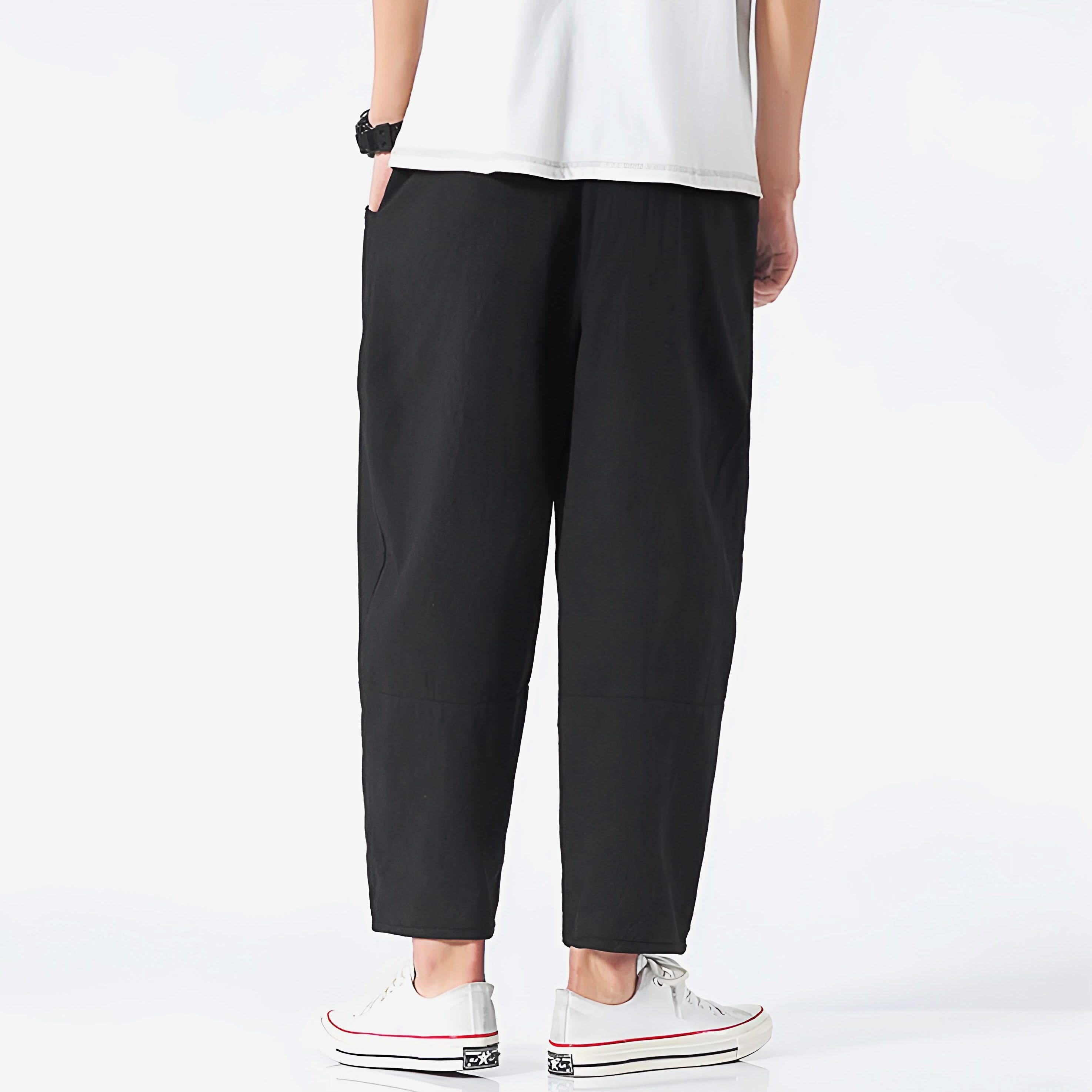 RILEY | Cropped pants with drawstring waist
