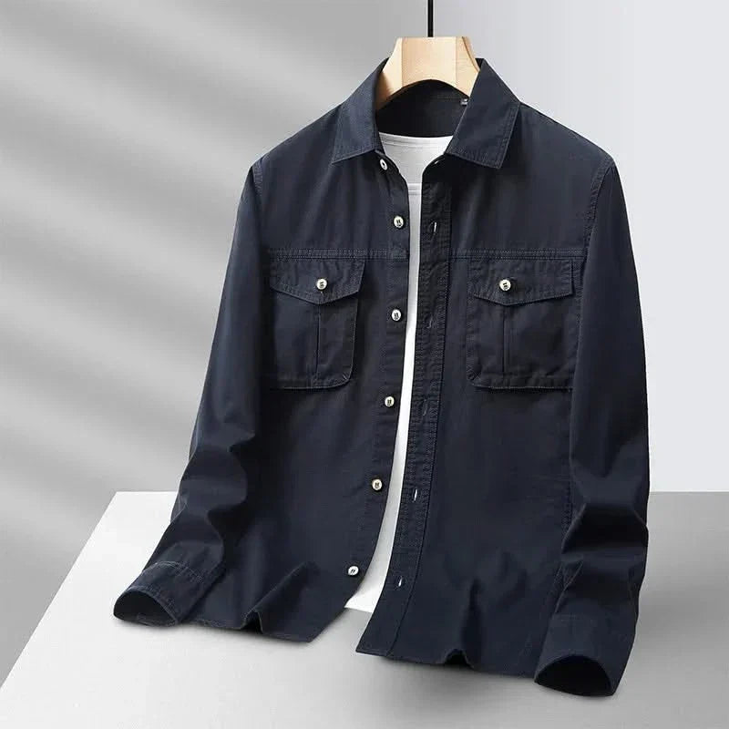 CORBIN | Overshirt with utility chest pockets