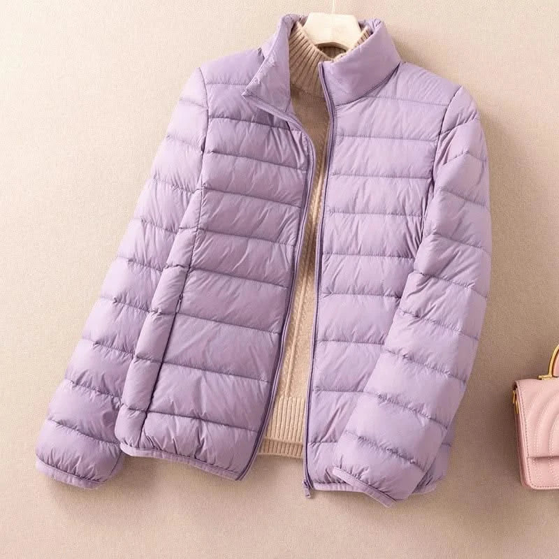 FREYA | Down jacket with stand collar