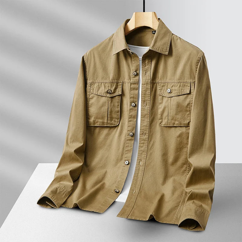 CORBIN | Overshirt with utility chest pockets