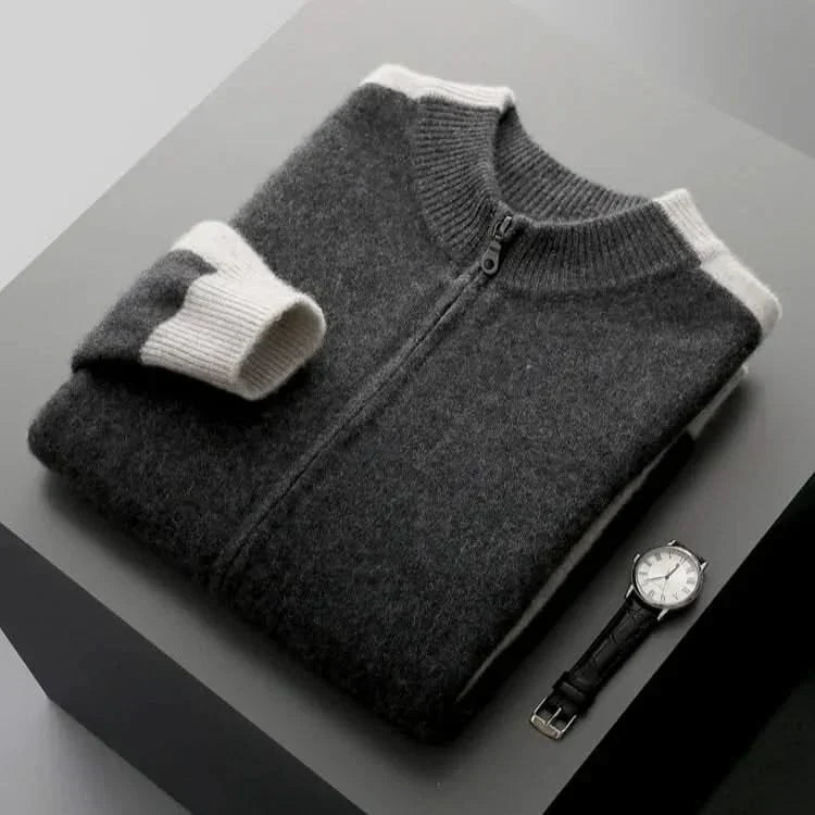 FERRARA | Zip-through cashmere jacket