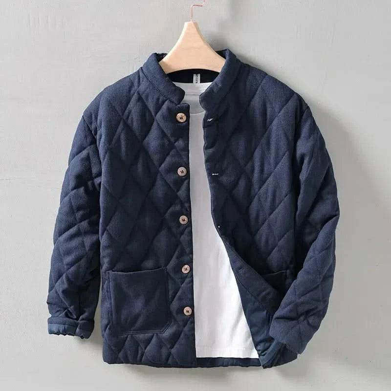 KINGSLEY | Quilted jacket with button front