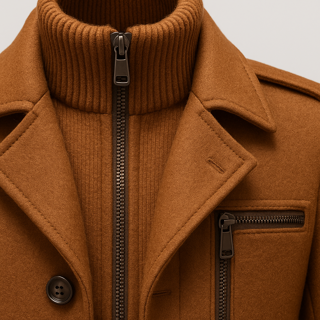 ANGELO | Winter coat with layered design