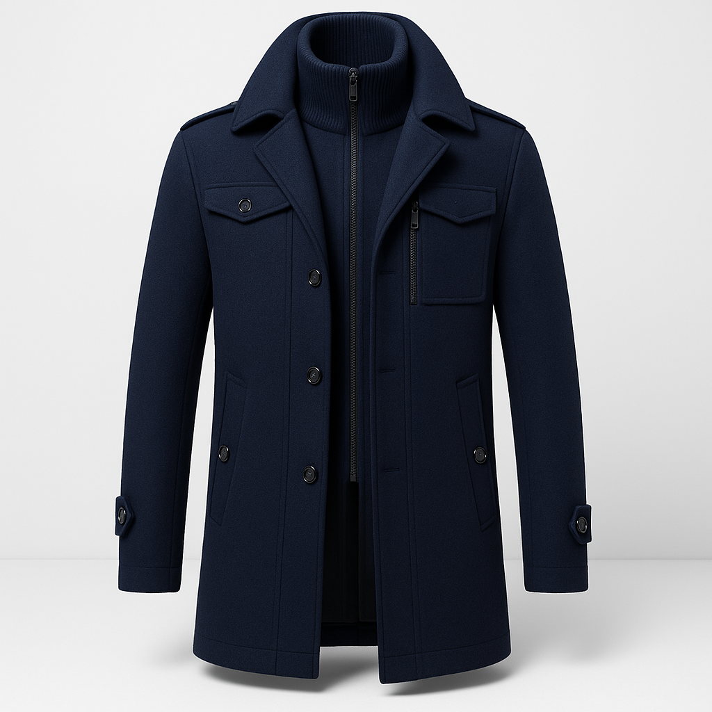ANGELO | Winter coat with layered design