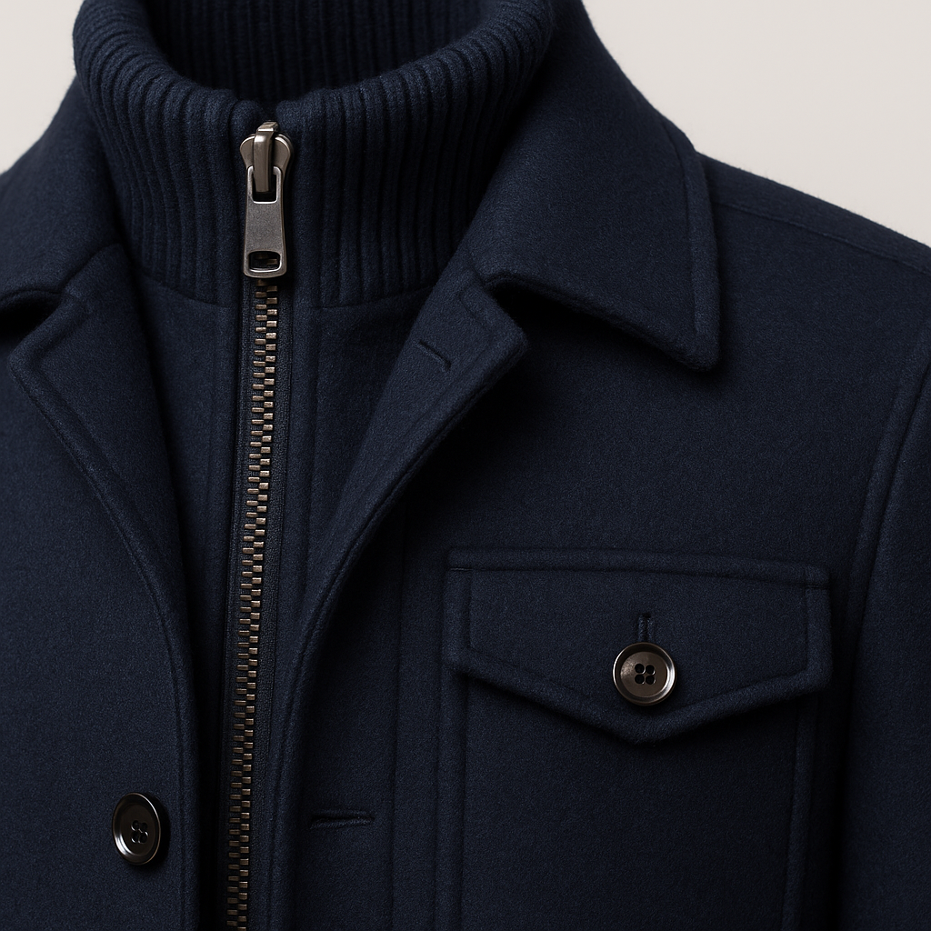 ANGELO | Winter coat with layered design