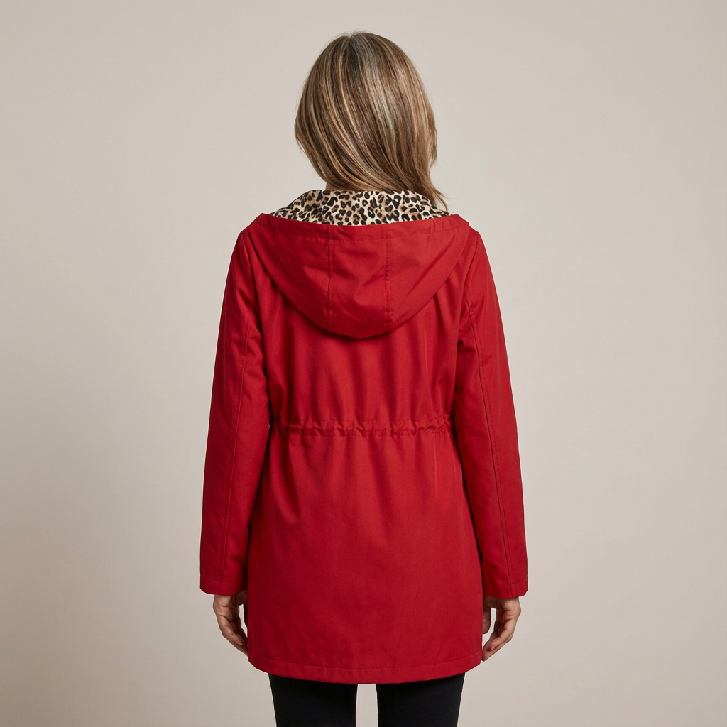 ELIN | Coat with leopard print