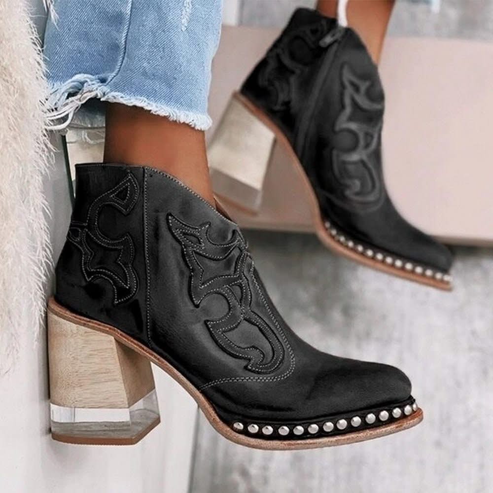 AMALYNNE | Ankle boots with embossed detail