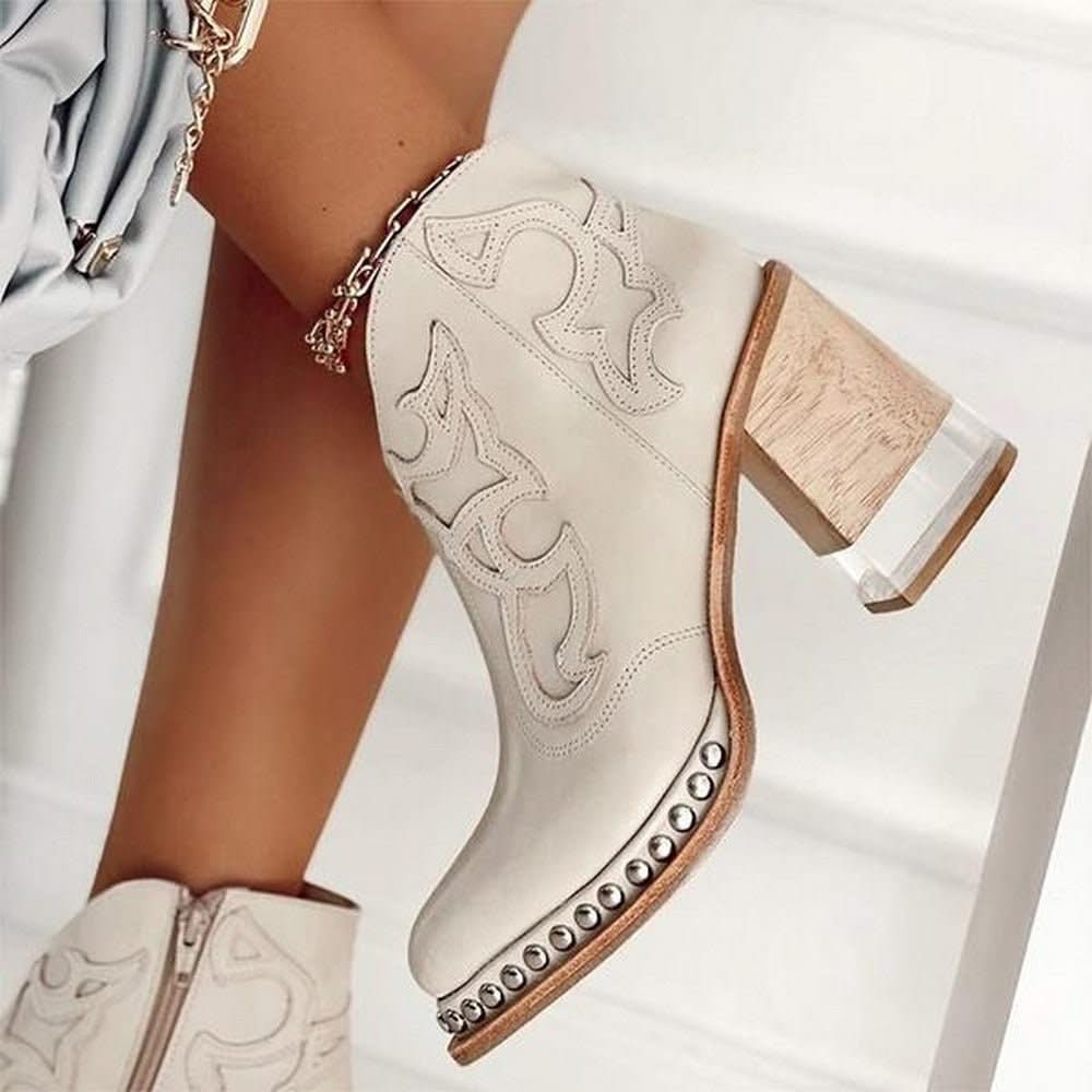 AMALYNNE | Ankle boots with embossed detail