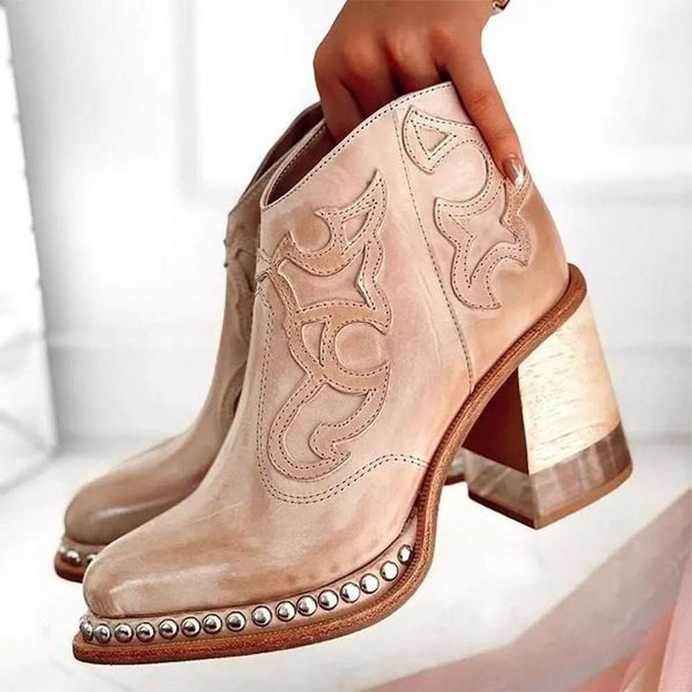 AMALYNNE | Ankle boots with embossed detail