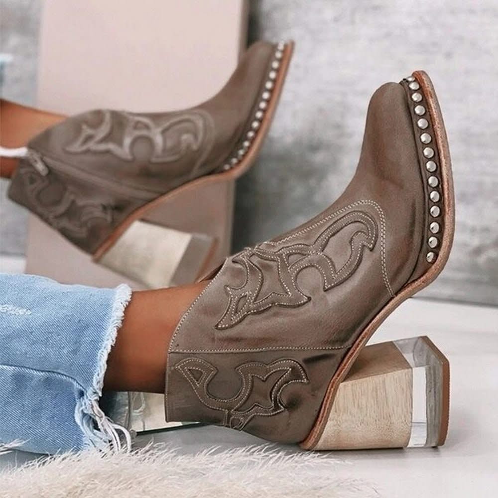 AMALYNNE | Ankle boots with embossed detail