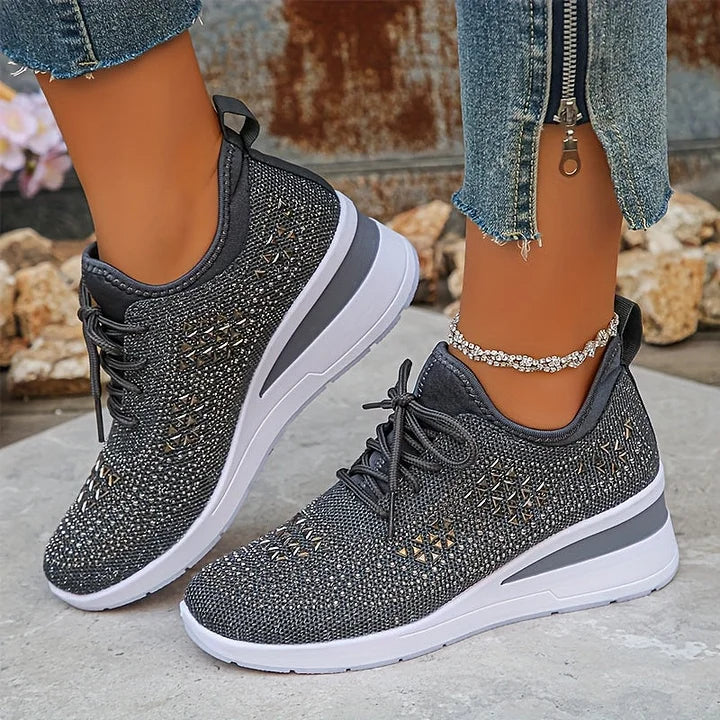 BONNIE | Orthopedic sneakers with rhinestone detail