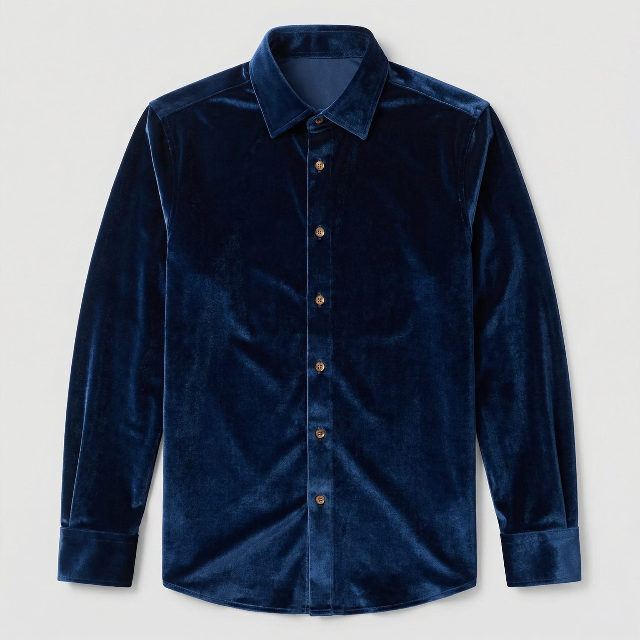 JASPER | Velvet shirt with button-up front