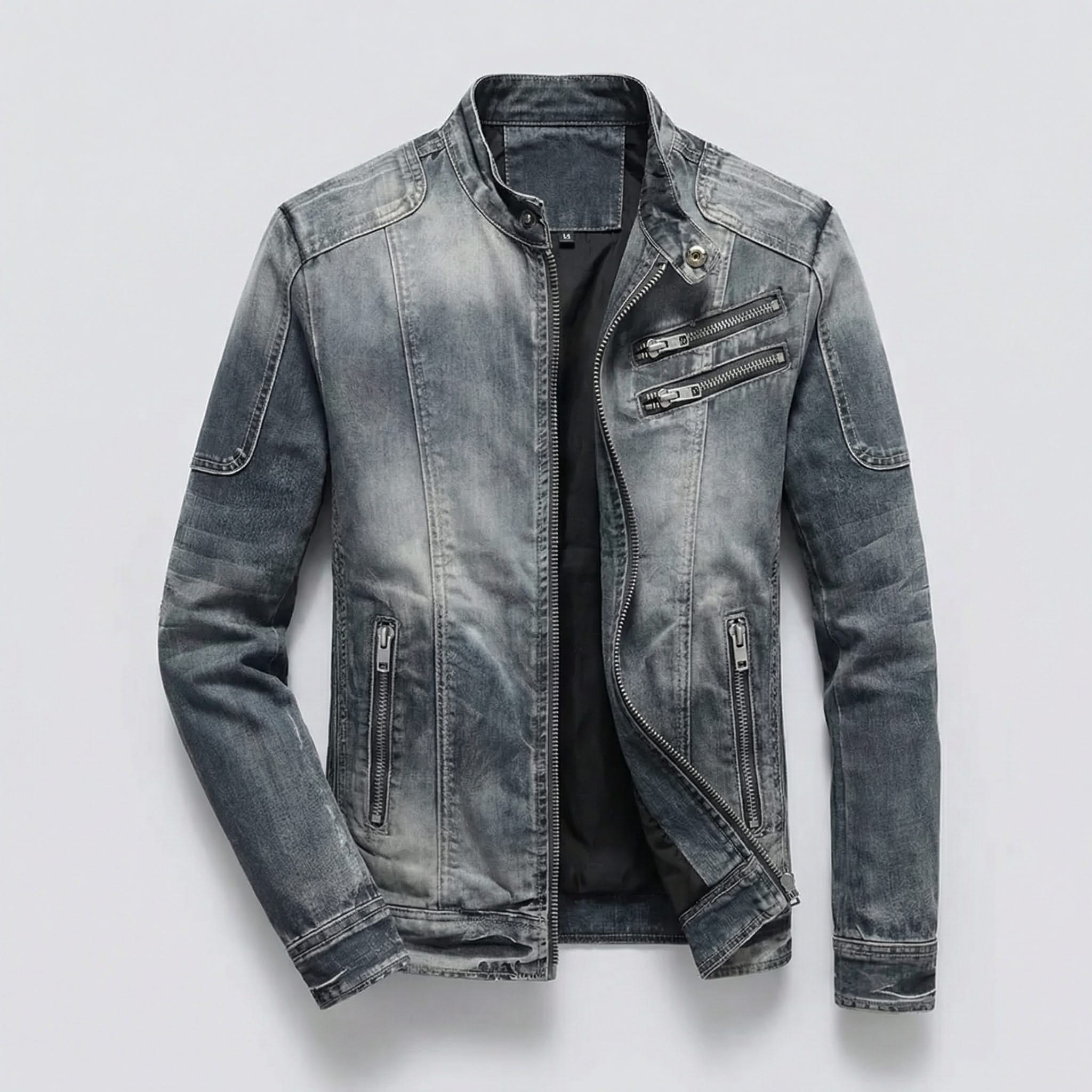 ALESSIO | Denim jacket with retro styling