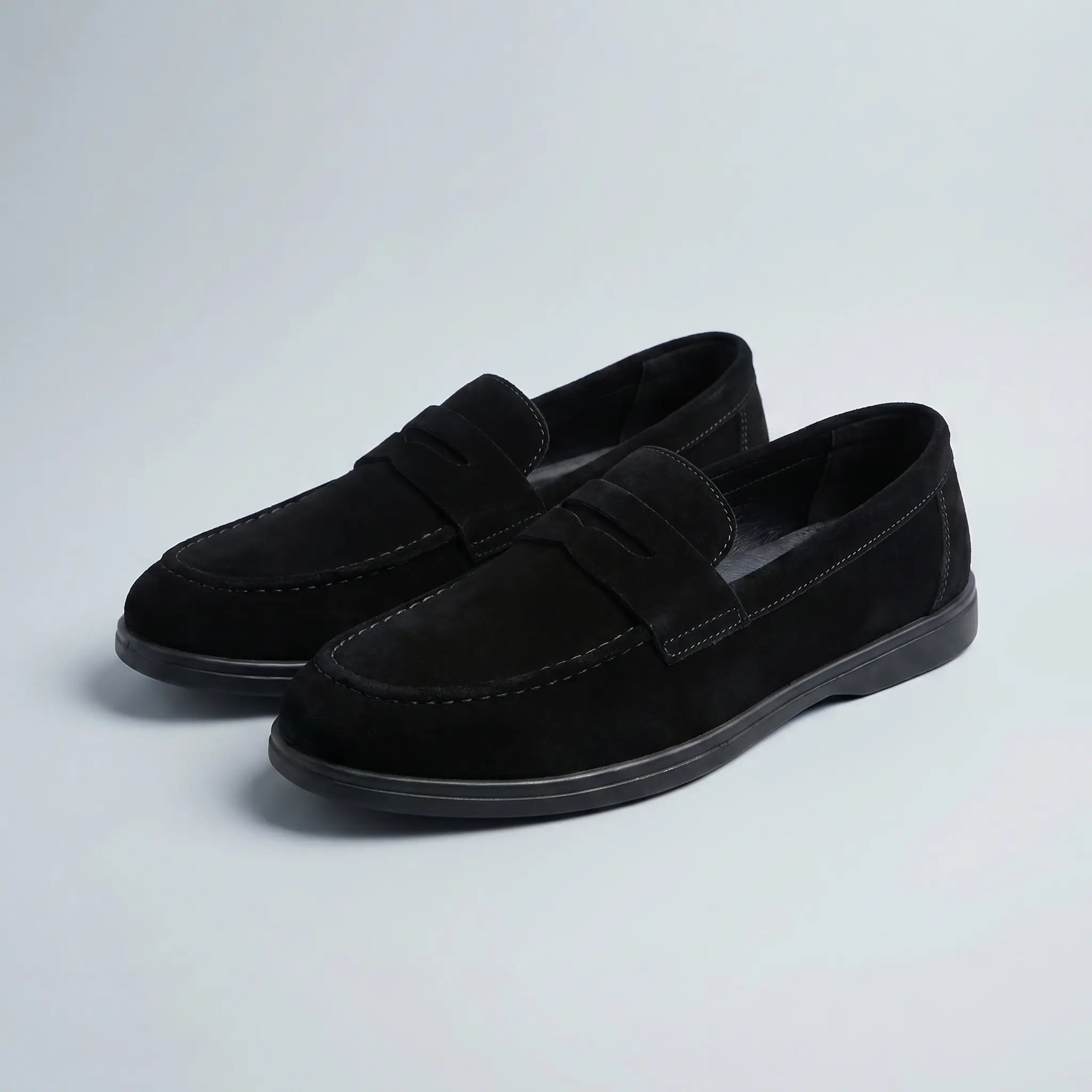 PARNELL | Penny loafer with vegan suede upper