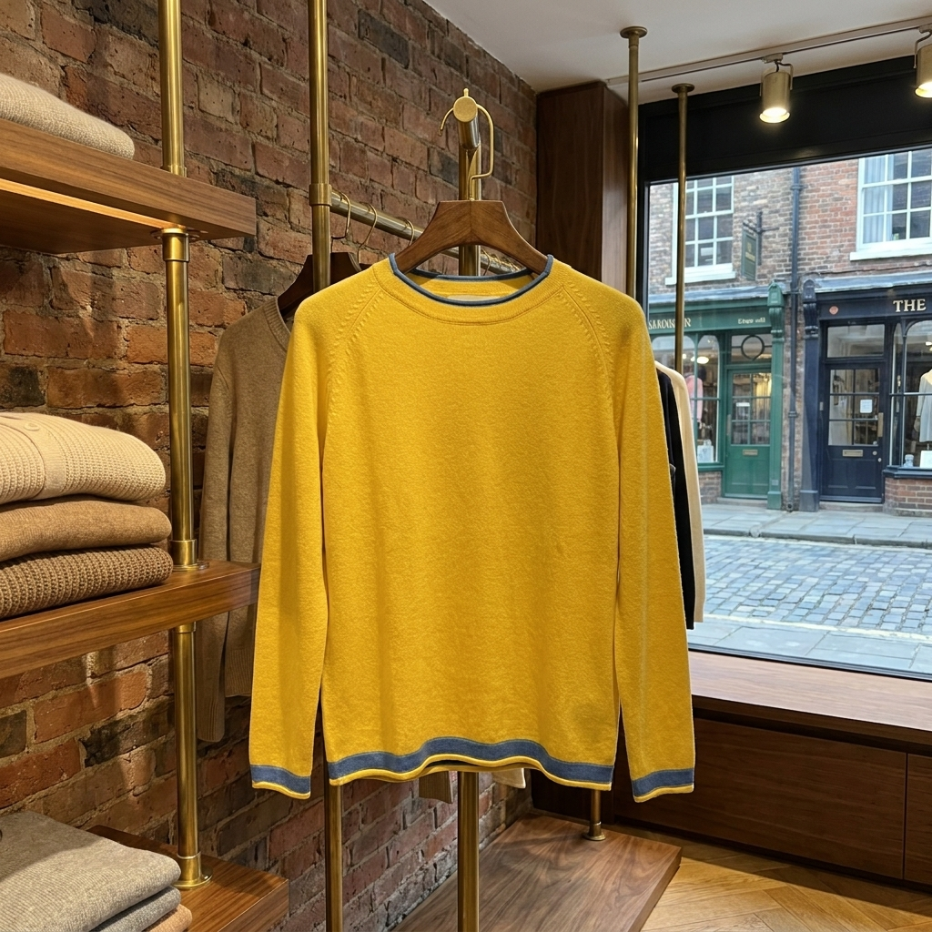HARPER | Cotton knit jumper with colour-block detail
