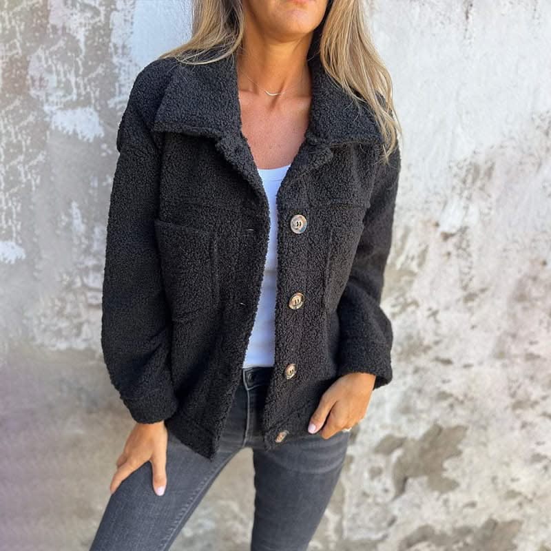 CAMILLE | Coat with lapel collar