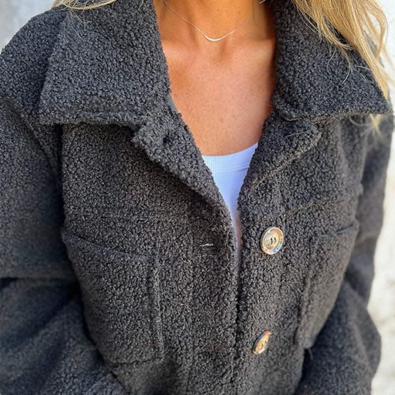 CAMILLE | Coat with lapel collar