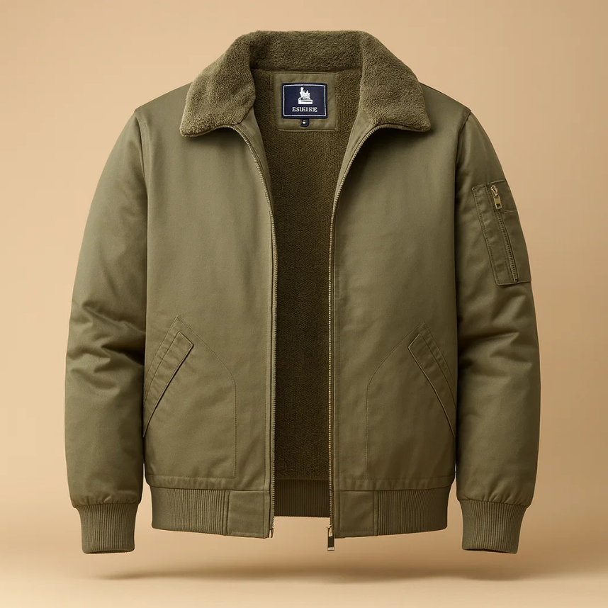 GRAHAM | Fleece bomber jacket