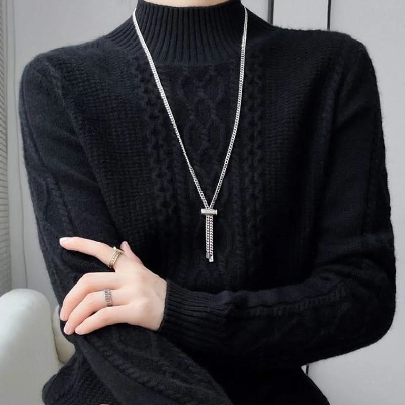 ELSIE | Turtleneck jumper with pattern
