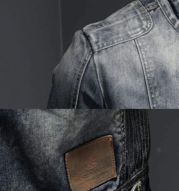 ALESSIO | Denim jacket with retro styling