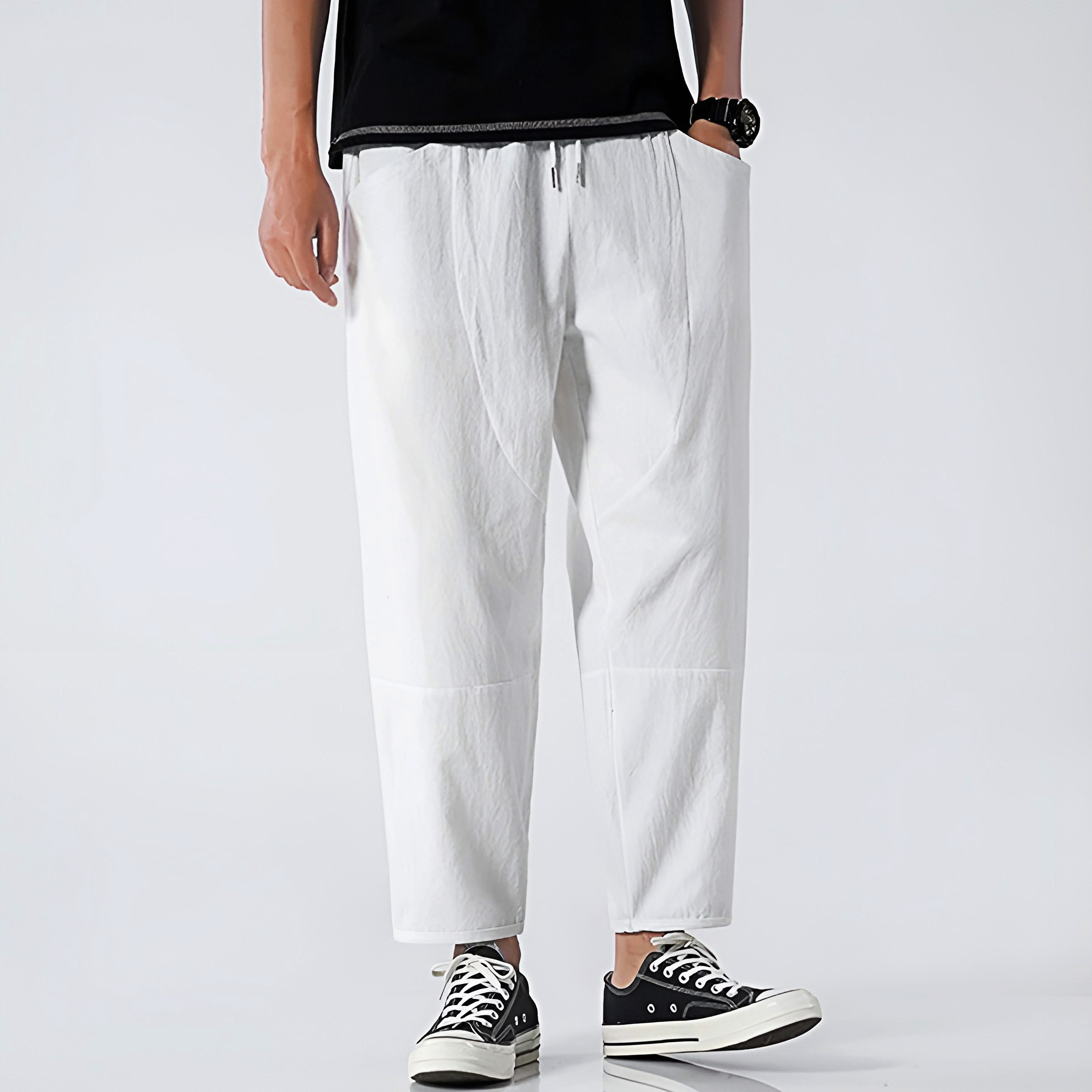 RILEY | Cropped pants with drawstring waist